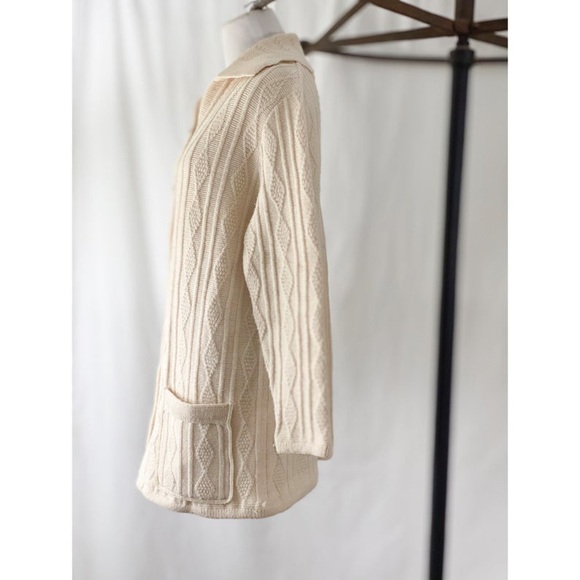 60’s Cream Cardigan by Cuddle Knit - Picture 4 of 5
